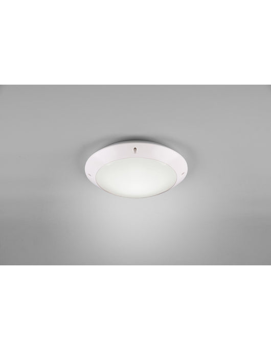 Plafoniera Da Esterno Camaro Bianco Opaco IP54 Ø26 cm Trio Lighting