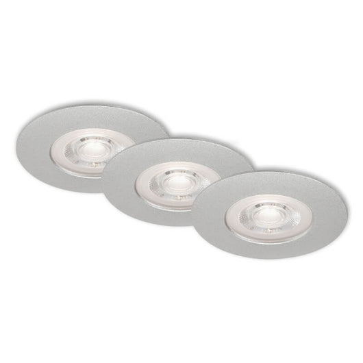 Set di 3 apparecchi da incasso LED 5W 460lm cromo Ø 9 cm