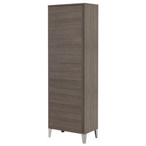 Armadietto Portascopa Rovere Scuro 60x35x h170cm