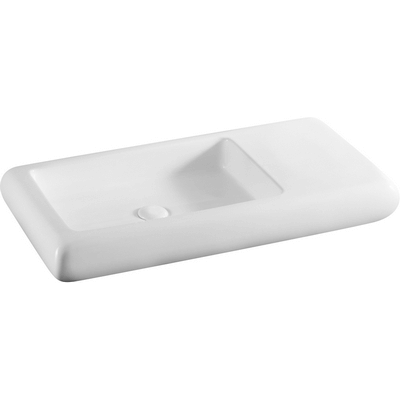 Lavabo da appoggio 80x42 cm - Bianco