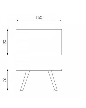 Tavolo Fisso 160 x 76 H cm - Bridge