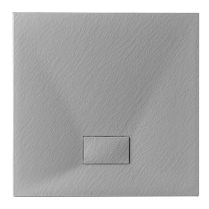 Piatto doccia Stone Essence Slim Quadro grigio 80x80 cm