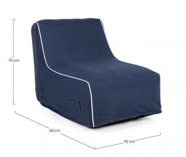 Chaise Longue Rihanna Gonfiabile Blu