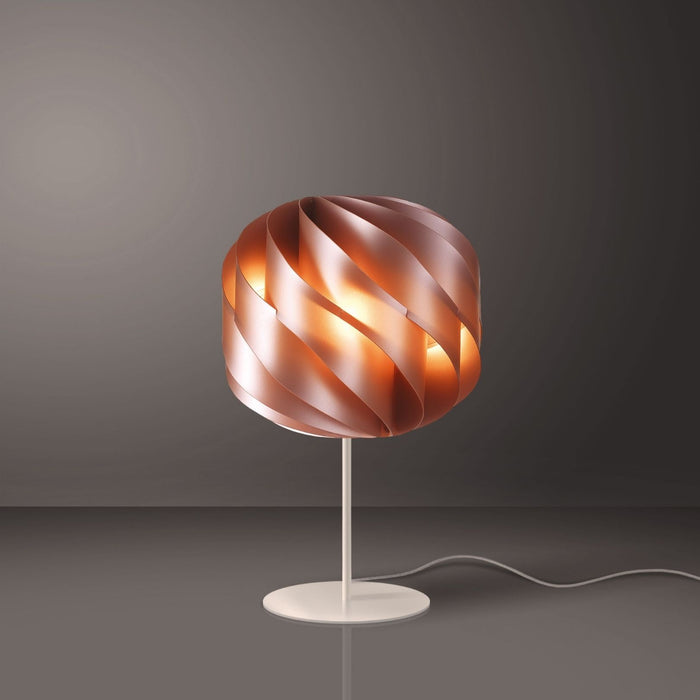 Lampada da Tavolo Base e Stelo Copper in Metallo Cm. 25 x 44h