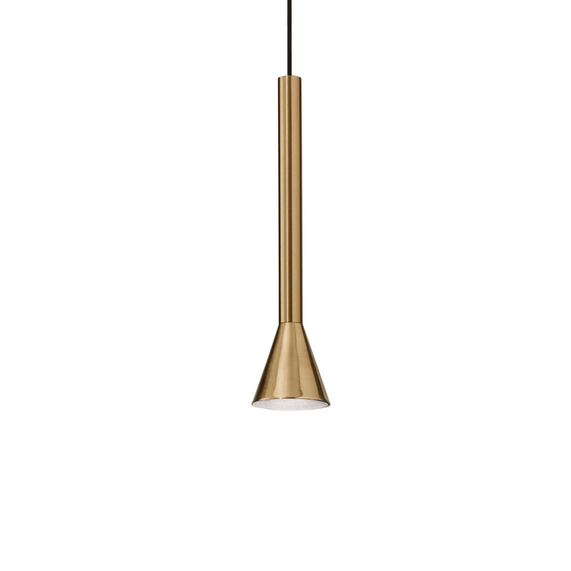 Lampada a sospensione ottone D 60 x H min 505 - max 2430 mm