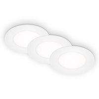 Apparecchio da incasso LED Ø 8,6 cm 3x3W 350lm bianco