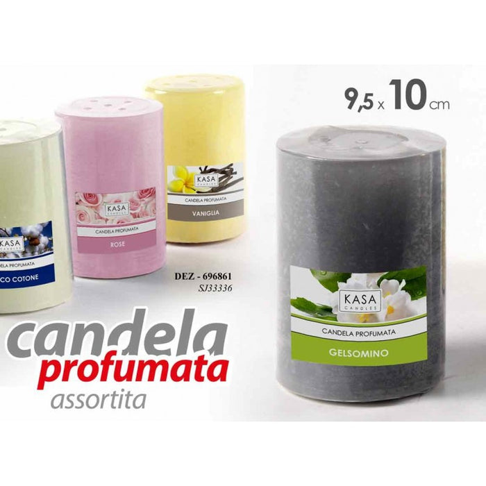 Candele profumate assortite  diam cm 9.5 x 10 h