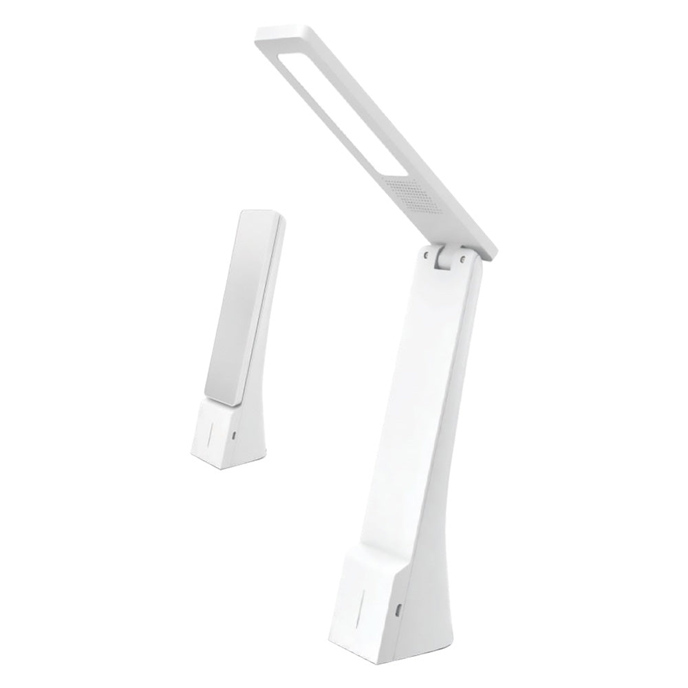 Lampada Da Tavolo Ricaricabile A Led 4 Watt - Colore Bianco/Argento Vtac