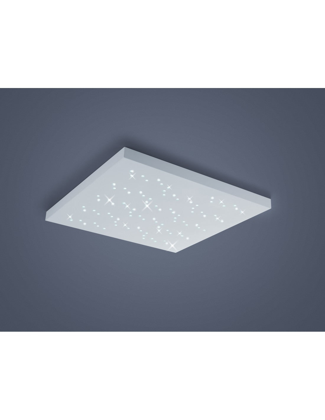 Plafoniera Quadrata Titus Dimmerabile Bianco 75x75 cm Trio Lighting