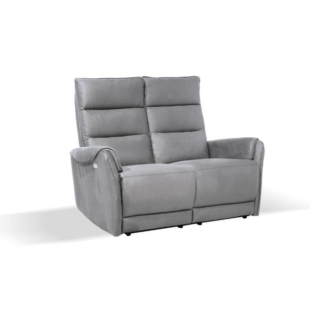 Divano 2 posti reclinabile con 2 recliner elettrici L 135 x P 98 x H 109 cm