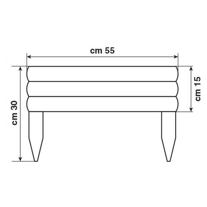 Recinzione in legno 55 x 30 centimetri per piante Vampiro