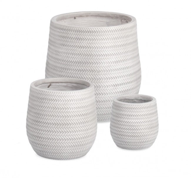 Set3 P.Vaso Tressage Bomb Bianco