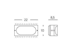 Applique E27  linea dive  bianco