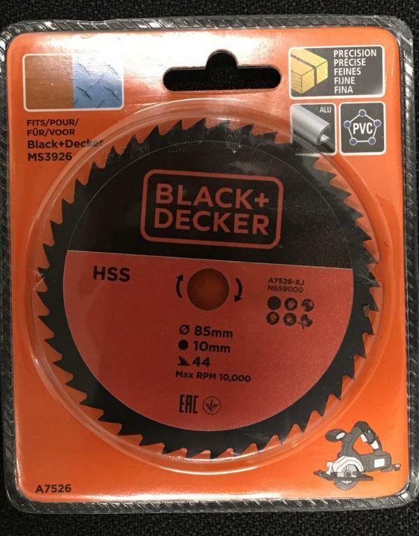 Black e Decker lama Hss 85 mm foro 10 mm 44 denti