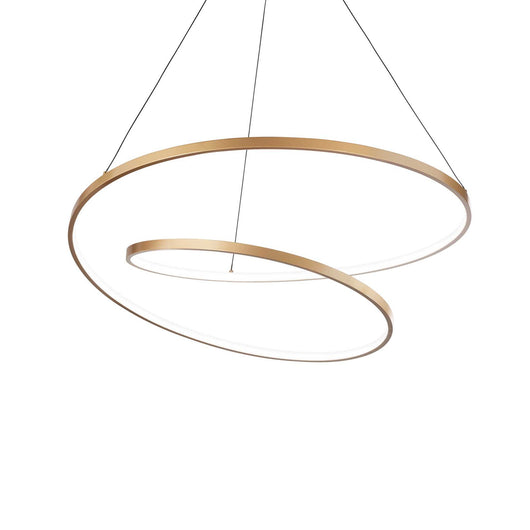 Lampada a sospensione ottone D 800 x H min 390 - max 1500 mm