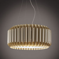 Sospensione 5 Luci New Gold in Metallo Cromato Cm. 60 x 31h