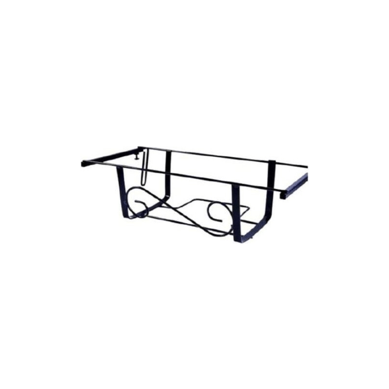 Fioriera Balcone 40Cm Nera Regolabile