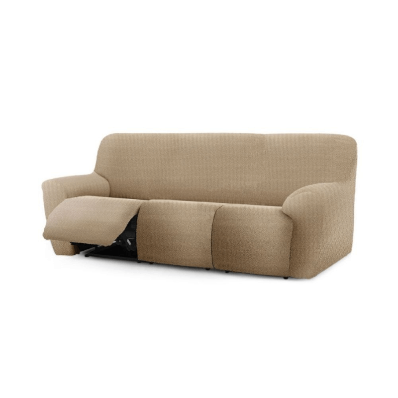 Copridivano Jaz recliner 3 posti beige 200-260 EFFEZ