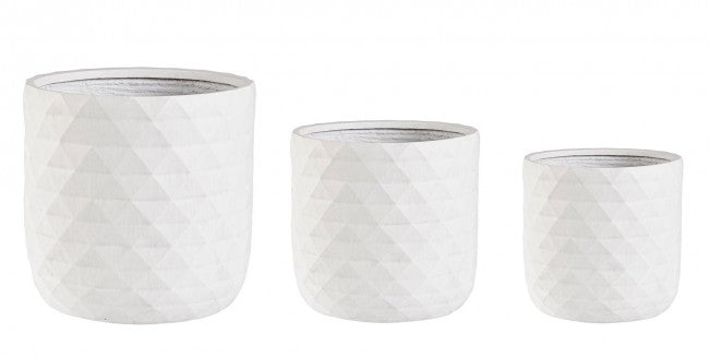 Set3 P.Vaso Pyramid To Bianco