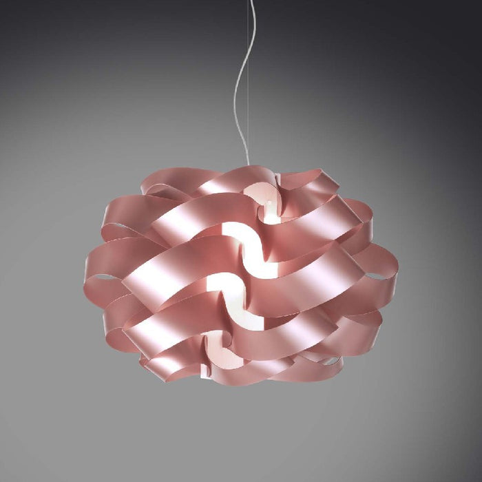 Lampadario a sospensione una luce CLOUD Rosa diametro 28x h18 cm