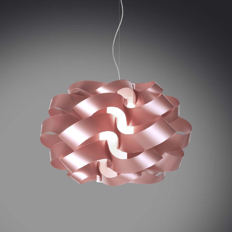 Lampadario a sospensione una luce CLOUD Rosa diametro 28x h18 cm