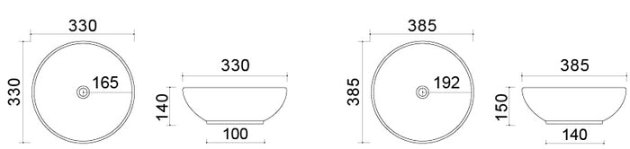 Lavabo D'Appoggio Slim Mod. 02