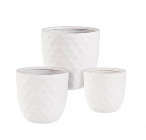 Set3 P.Vaso Pyramid Bomb Bianco