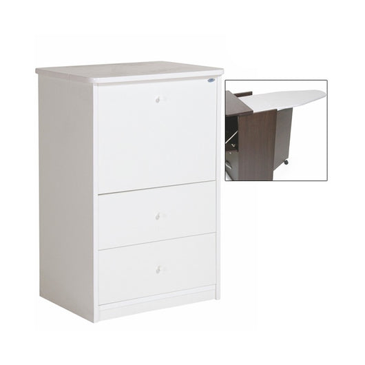 Mobile con asse da stiro Bianco cassetti legno nobilitato cm 44x57xH.89