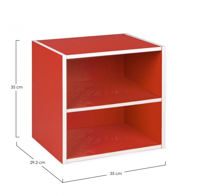 Cubo C-Mensola Composite Rosso