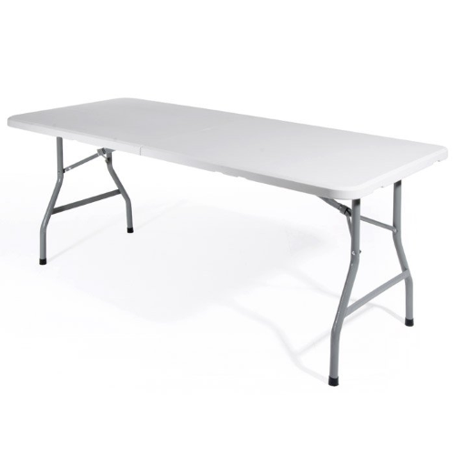 Tavolo pieghevole richiudibile bianco 180x74xh74 cm pic nic catering esterno