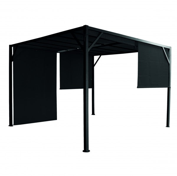 Gazebo cubo nero 300x300xH210 cm