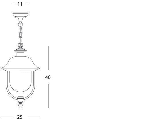 Sospensione E27  linea rustica  grigiorame