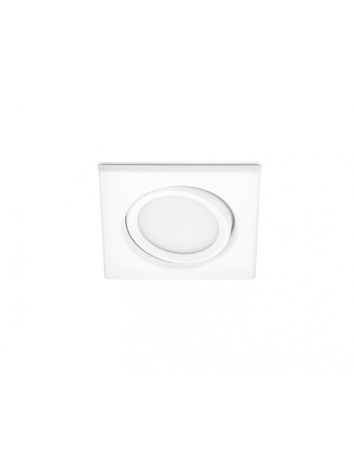 Faretto da Incasso Led 5w Orientabile 8x8cm Rila Bianco Trio Lighting