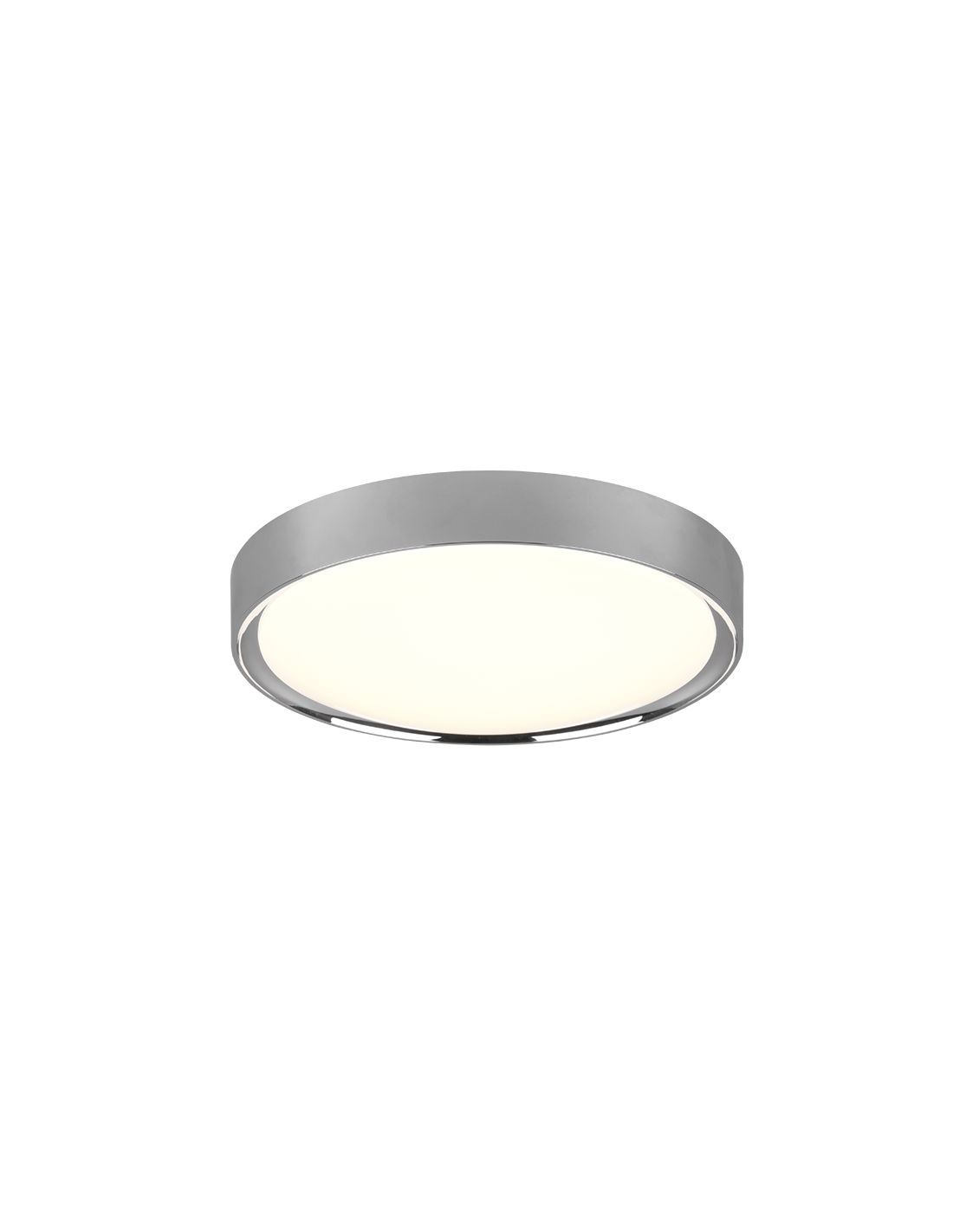 Plafoniera Rotonda Clarimo Led Dimmerabile Cromo IP44 Ø33 cm Trio Lighting