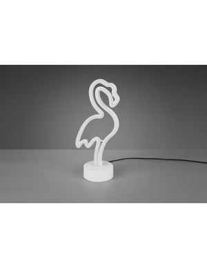 Lampada Da Tavolo Moderna Flamingo Fenicottero Led Dimmerabile Trio Lighting