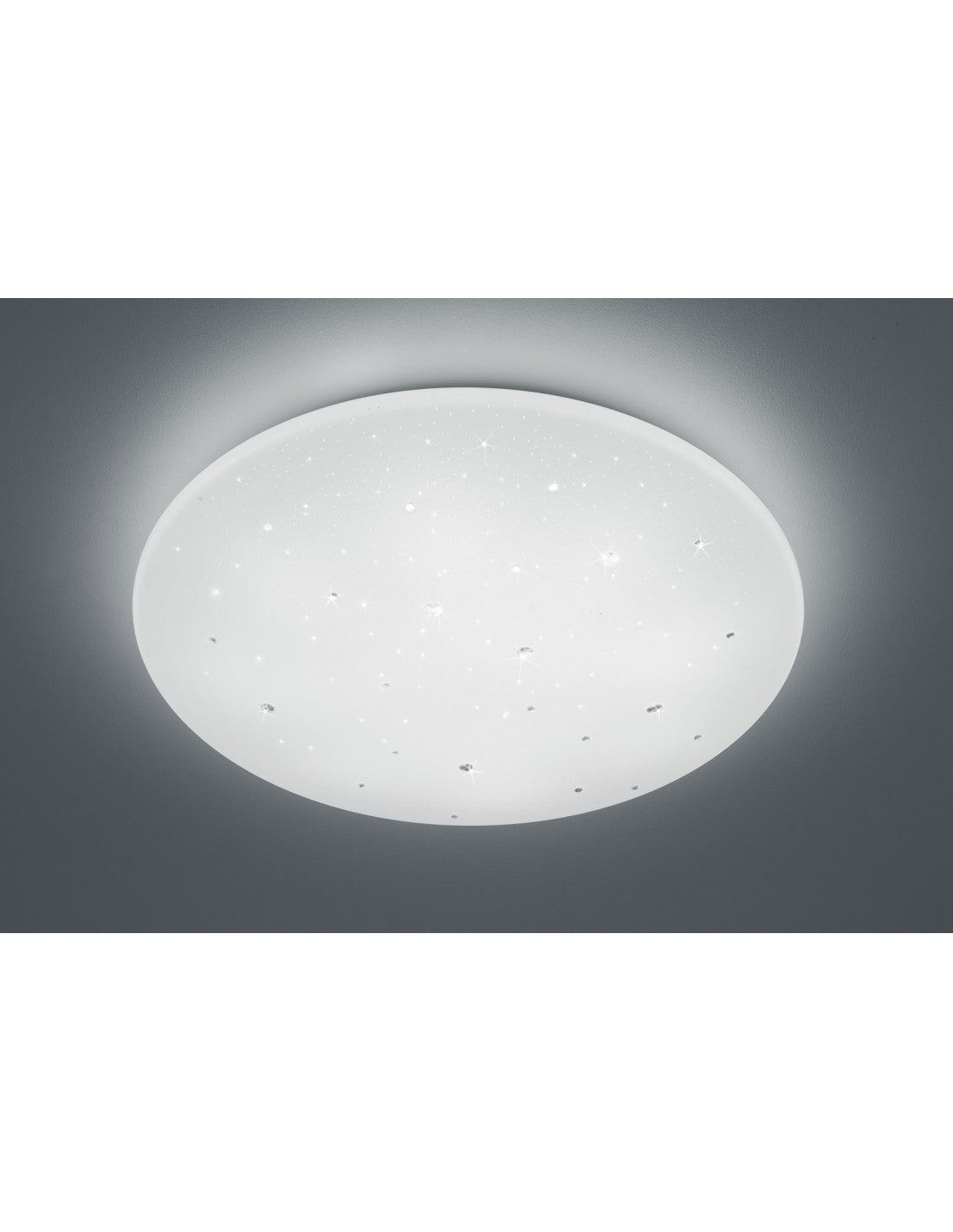 Plafoniera Moderna Led Dimmerabile Achat Ø60 cm Bianco Trio Lighting