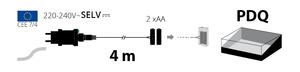 Trasformatore opzionale 2xAA con timer