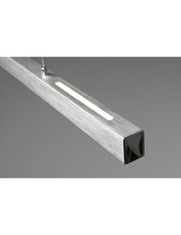 Sospensione Paros Doppia Emissione Led Dimmerabile Alluminio L90 cm Trio Lighting