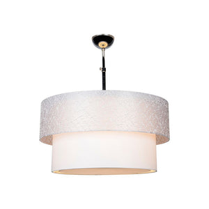 Lampada a sospensione Polo MDL2749 in tessuto grigio EFFEZ