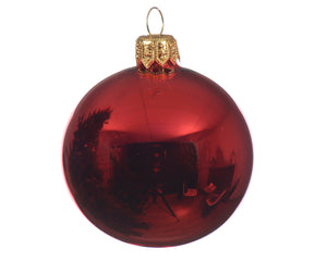 Pallina di natale rosso scuro ø 6 cm