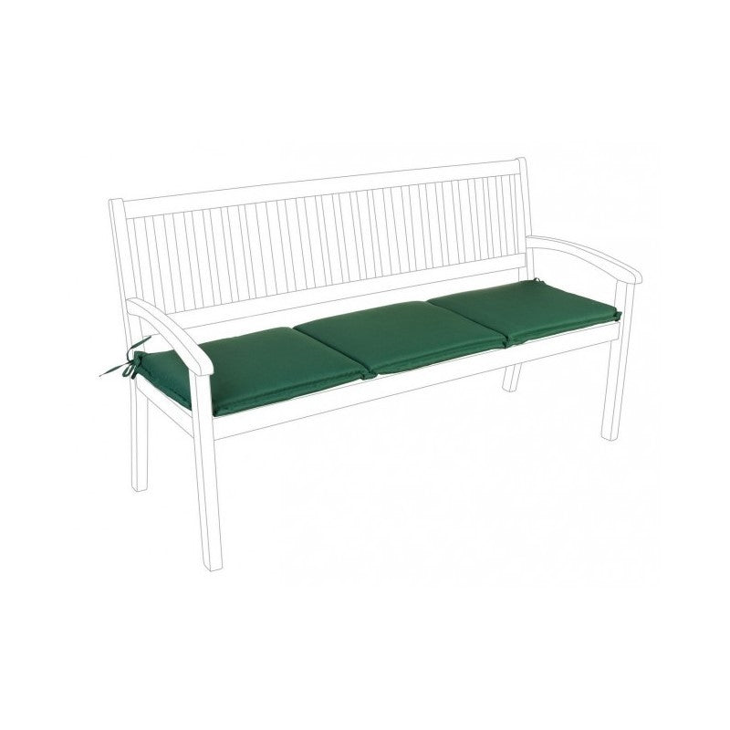 Cuscino per panca tre posti Verde Scuro POLY180 153x48x h3 cm