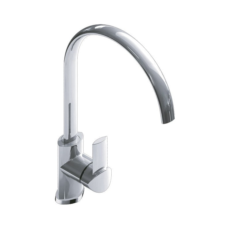 Rubinetto miscelatore per lavabo cucina finitura cromo h.26,78x20,3 cm EFFEZ