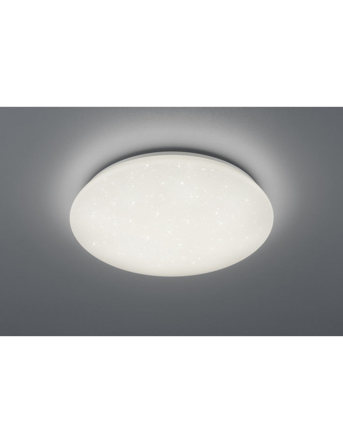 Plafoniera Led IP44 Dimmerabile Potz Bianco Glitter Ø50 cm Trio Lighting