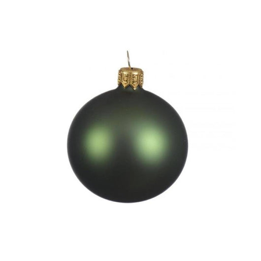 Pallina decorativa di natale verde opaco  diametro cm 15