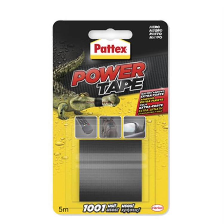 Nastro resistente Power Tape Pattex, nero, 50 mm x 5 m