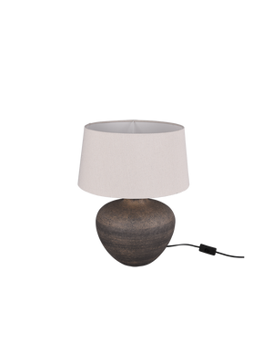 Lume Base Ceramica Paralume Sabbia Lou Ø38 cm Trio Lighting