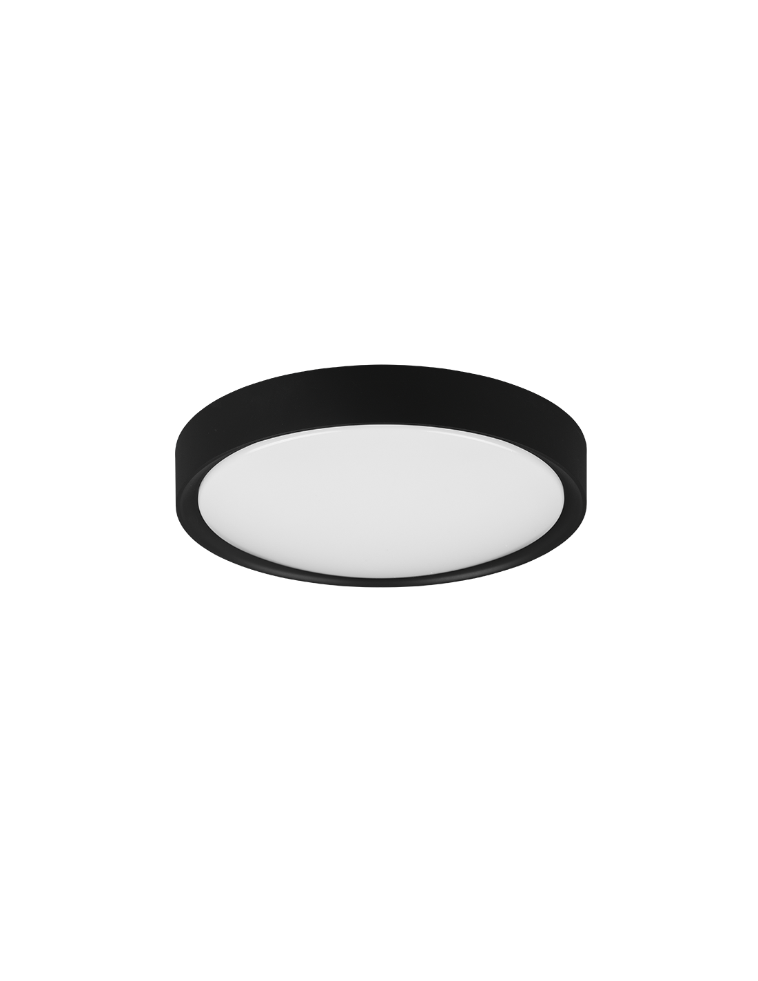 Plafoniera Rotonda Clarimo Led Dimmerabile Nero IP44 Ø33 cm Trio Lighting