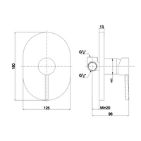 Miscelatore incasso doccia cromato