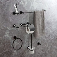 Set accessori bagno nero opaco