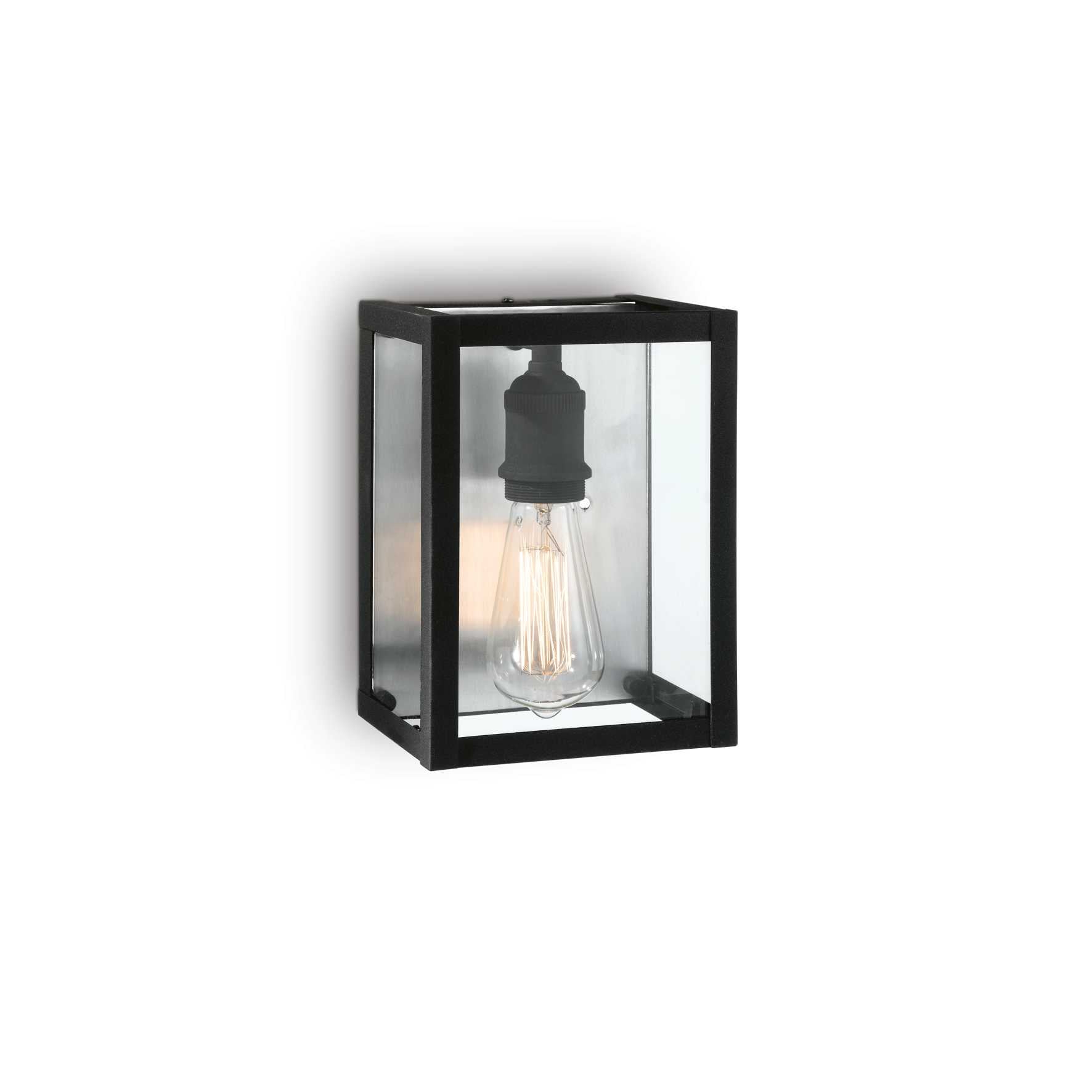 Lampada da parete nero L 170 x H 230 x P 135 mm